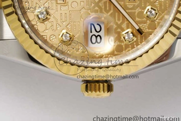 0110 Tailored DateJust 36mm DIWF 1:1 Best Edition 904L Steel Computer Dial Diamonds Markers on SS YG Jubilee Bracelet SA 2314